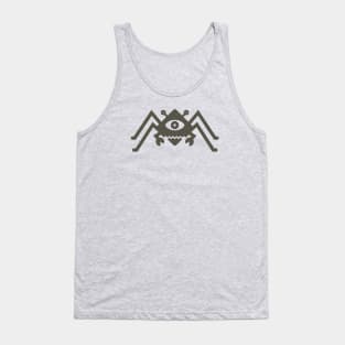 Diamond Spider Crab Dark Gray Tank Top